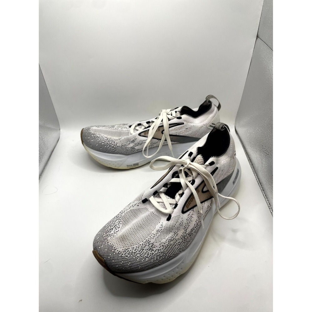 Brooks Glycerin StealthFit 21 1204101B135 Women 10 B Sneaker White Running Shoes